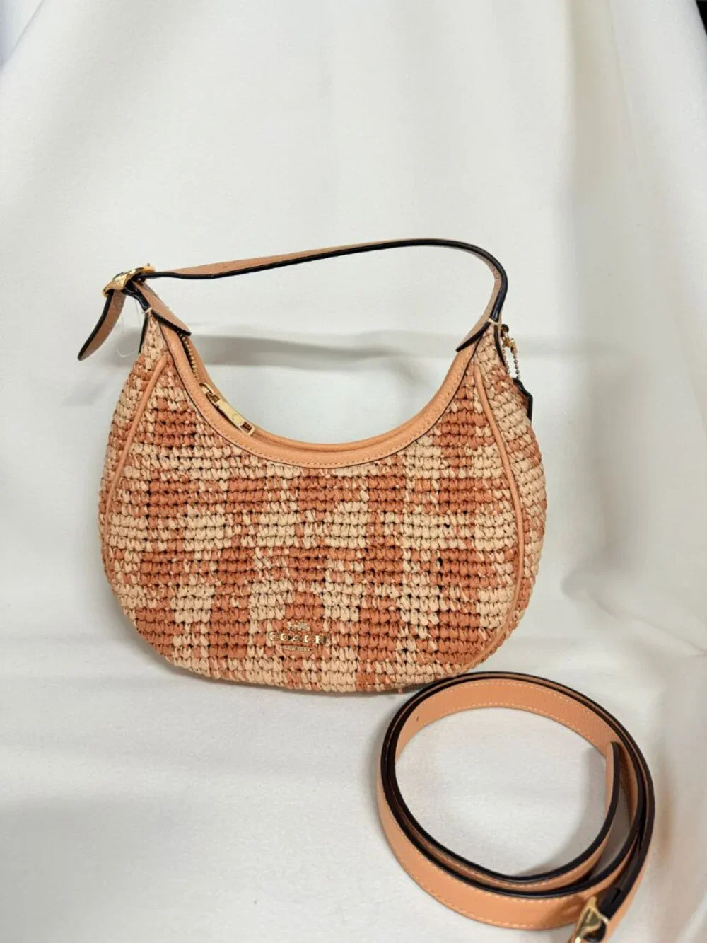 coach Emily Shoulder Bag With Gingham Print cen02
